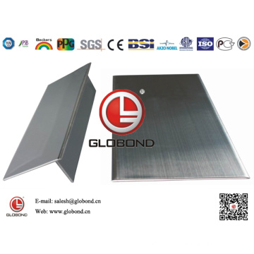 Folha Globond Brushed Stainless Steel 043